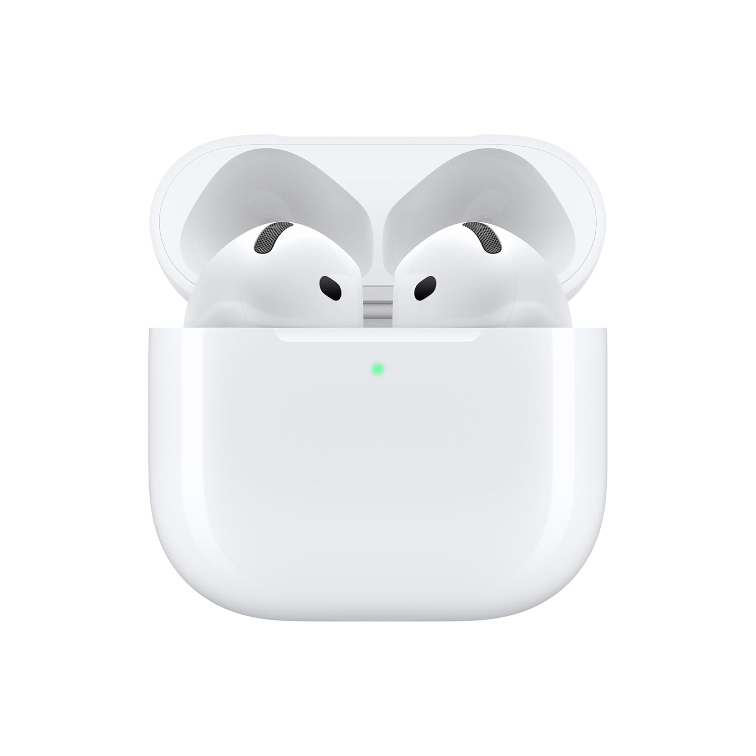 AirPods 4 Wireless Earbuds, Bluetooth Headphones, Personalised Spatial Audio, Sweat and Water Resistant, USB-C Charging Case, H2 Chip, Up to 30 Hours of Battery Life, Effortless Setup for iPhone