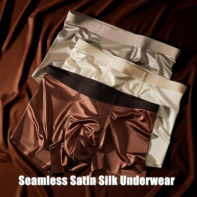 Silky Satin Seamless Boxers