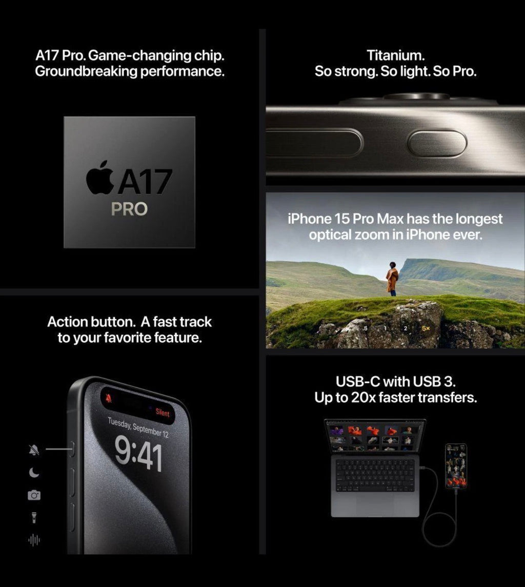 Apple iPhone 15 Pro Max (256 GB) - Black Titanium