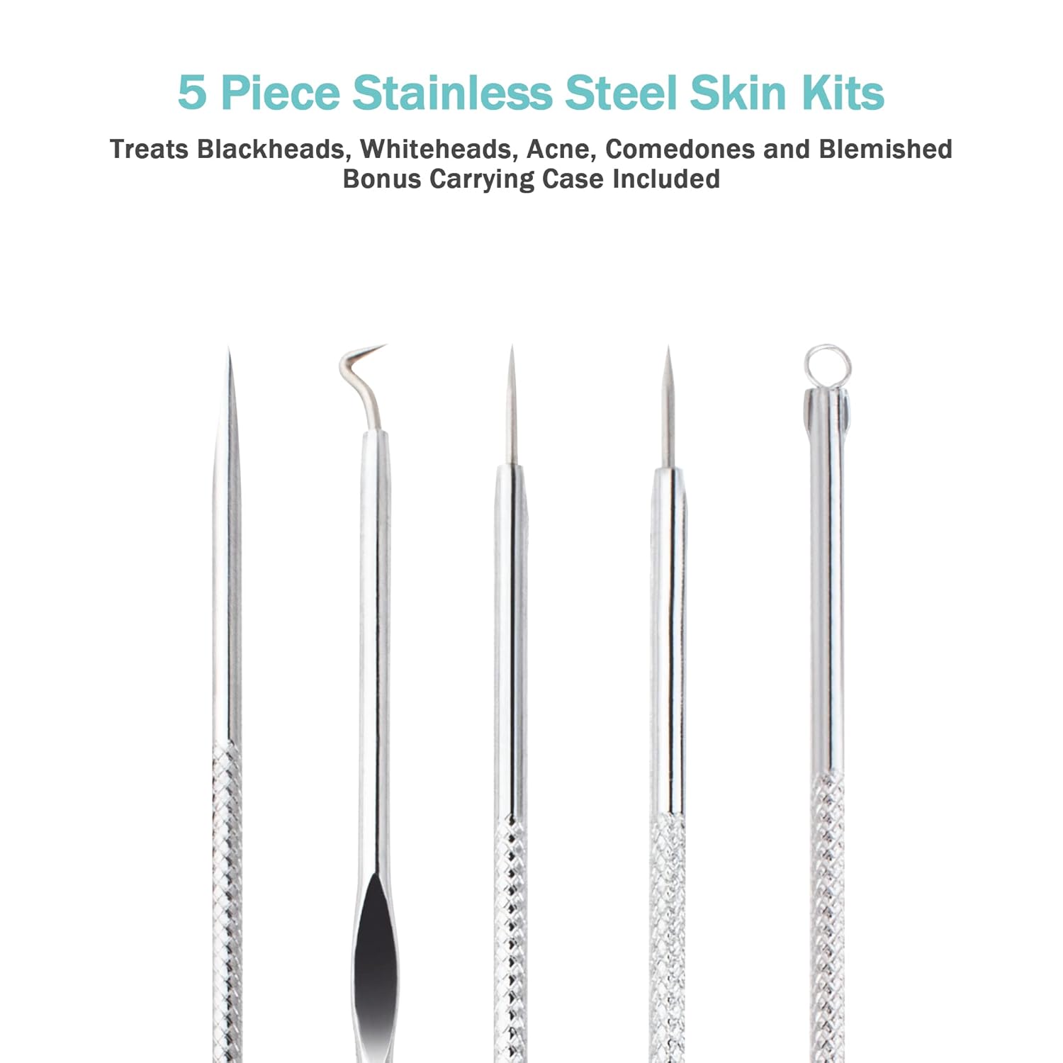 Facial Steamer Ionic Face Steamer for Home Facial, Warm Mist Humidifier Atomizer for Face Sauna Spa Sinuses Moisturizing, Unclogs Pores, 1 Pack + 5 Stainless Steel Skin Kit