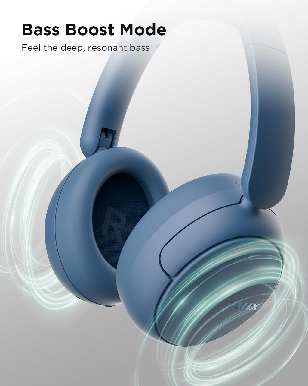 Hybrid Active Noise Cancelling Headphones, Wireless Over-Ear Bluetooth Headphones, 110H Playtime, Hi-Res Audio, Bass Boost, Clear Calls, Comfortable Fit, Bluetooth 6.0 Headset