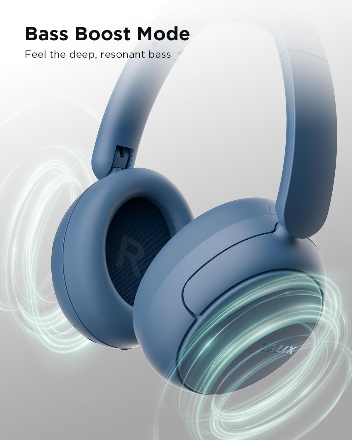 Hybrid Active Noise Cancelling Headphones, Wireless Over-Ear Bluetooth Headphones, 110H Playtime, Hi-Res Audio, Bass Boost, Clear Calls, Comfortable Fit, Bluetooth 6.0 Headset