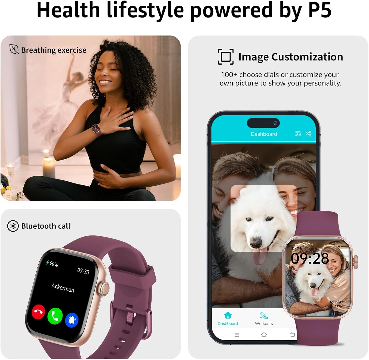 Smart Watch for Men & Women (Model : J90001)