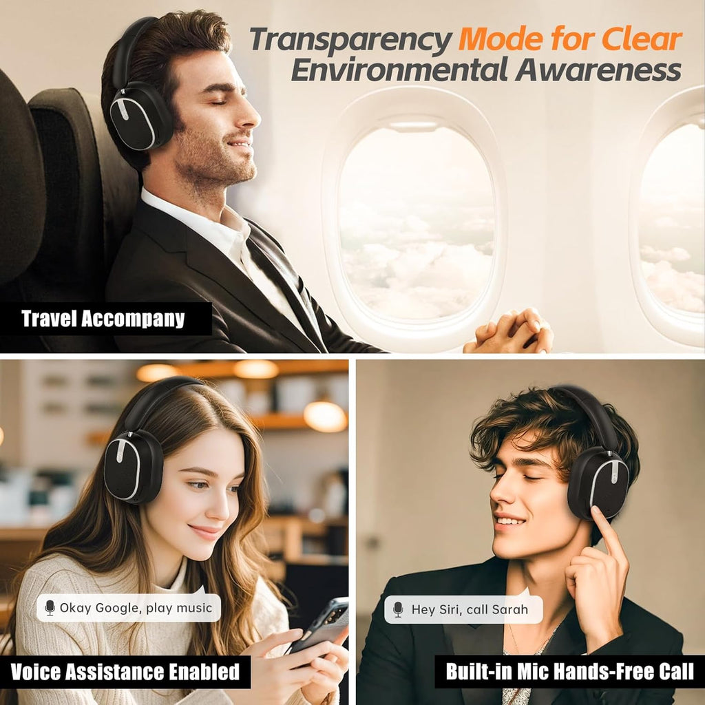 Wireless Over-Ear Bluetooth Headphones (Model : E93000)