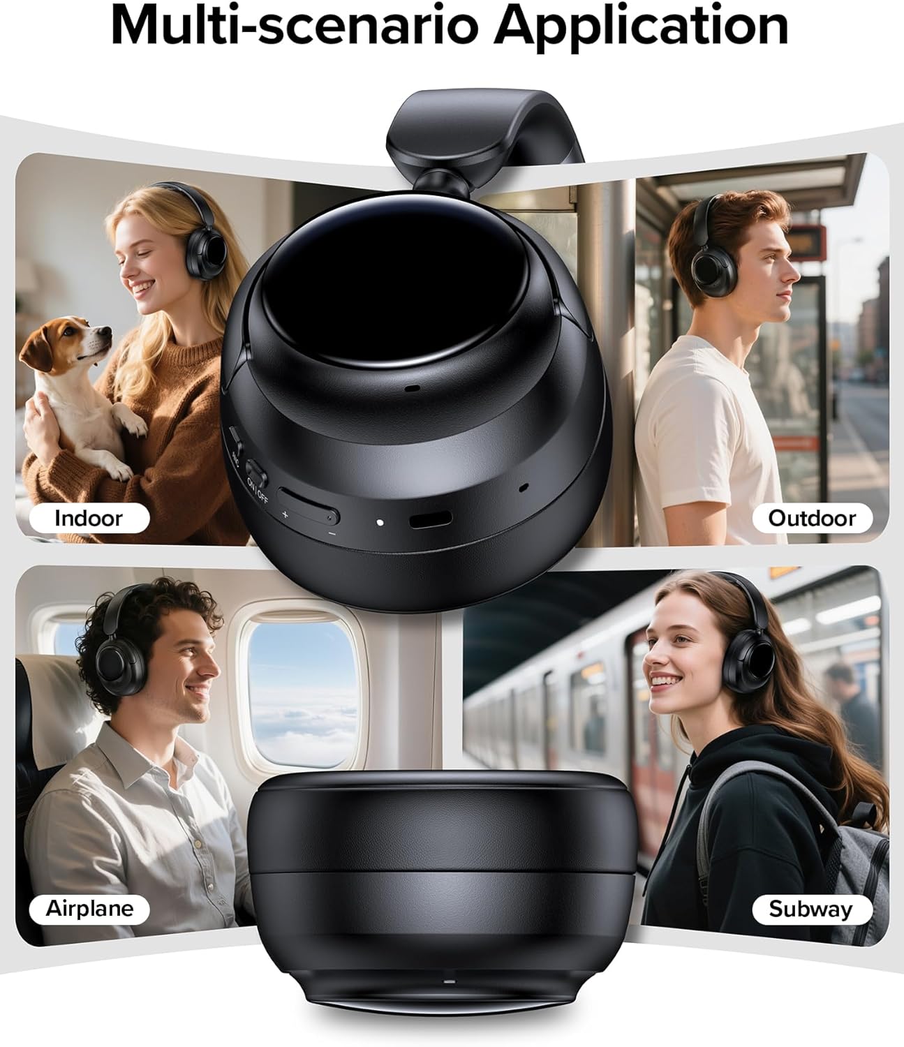 Wireless Over-Ear Bluetooth Headphones (Model : HX2001)