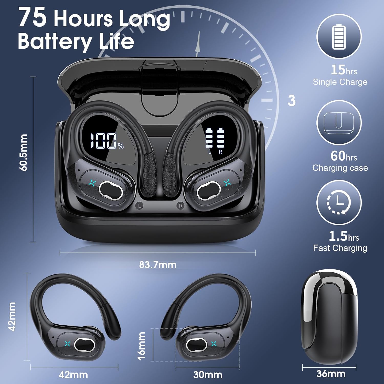 Wireless Earbuds (Model : J1X0)
