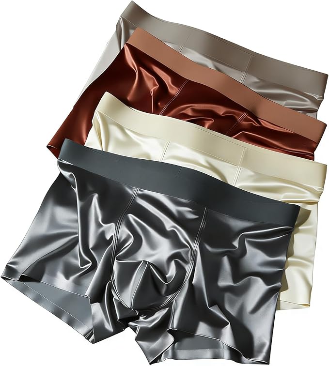 Silky Satin Seamless Boxers