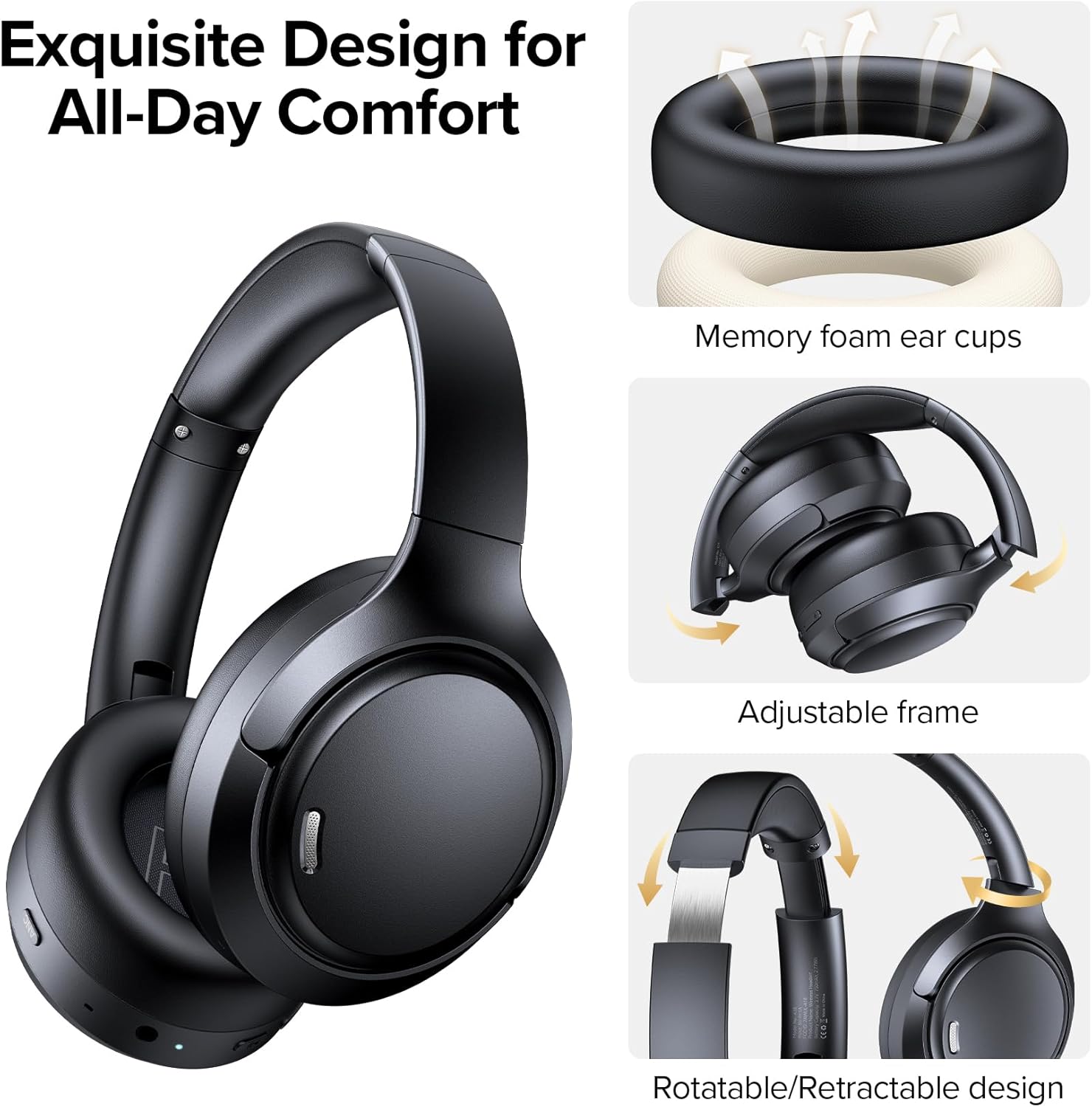 Wireless Over-Ear Bluetooth Headphones (Model : GX7000)