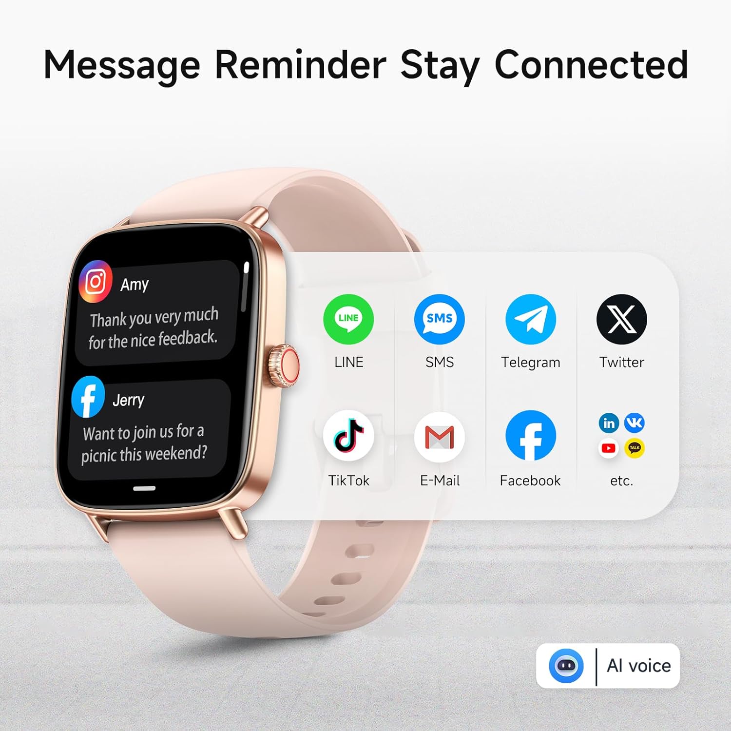 Smart Watch for Men Women (Model : D31200)