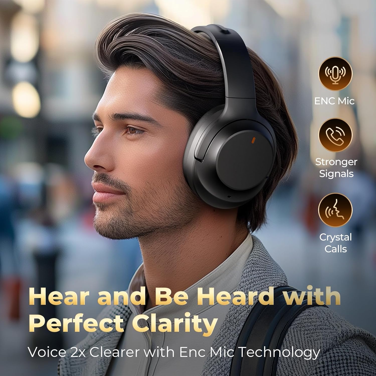 Wireless Over-Ear Bluetooth Headphones (Model : I91000)