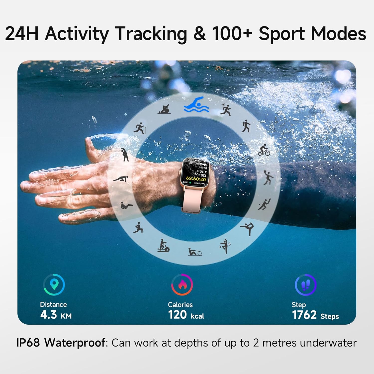 Smart Watch for Men Women (Model : D31200)