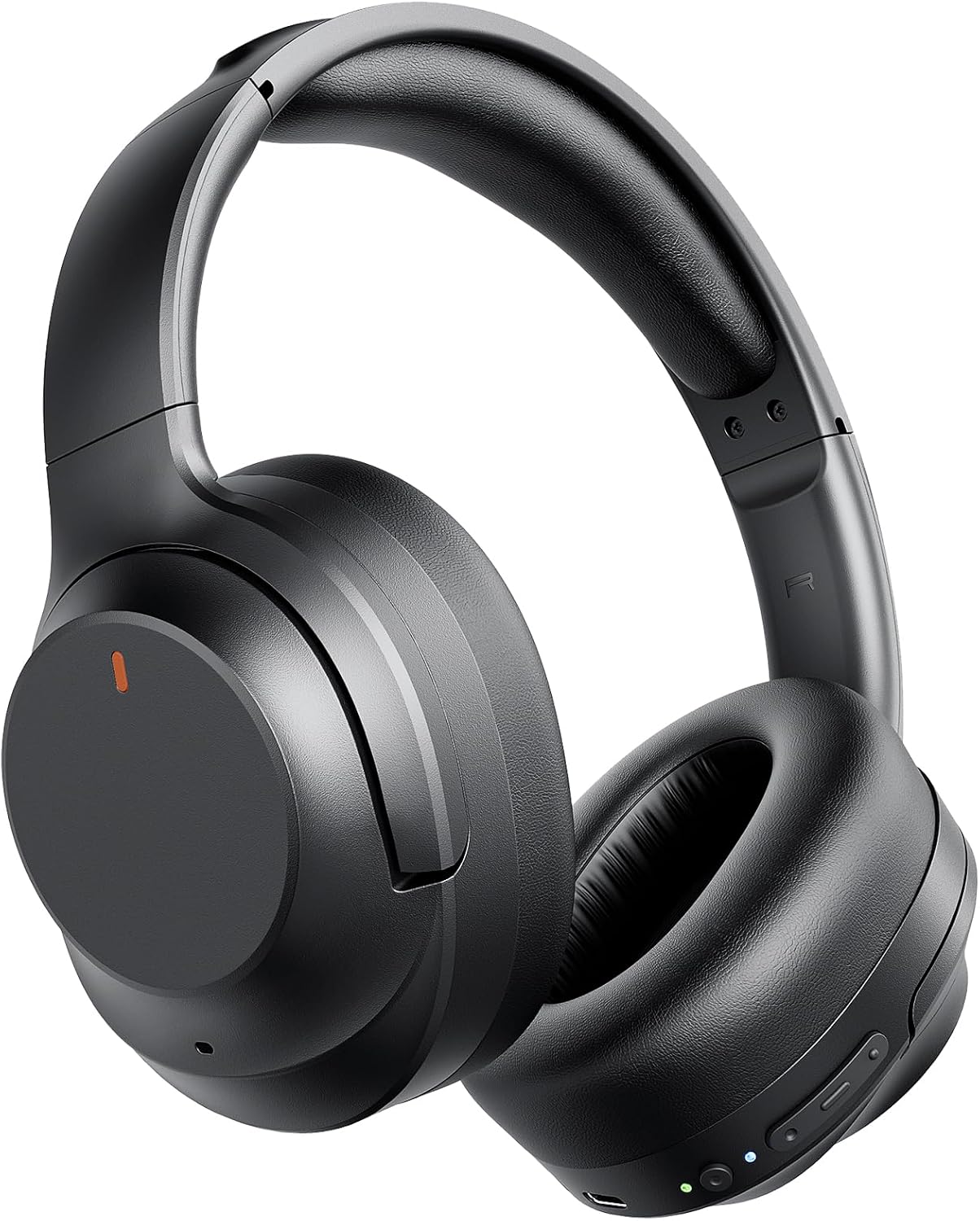 Active Noise Cancelling Headphones, Upgraded Wireless Bluetooth Headphones Over Ear with ENC Mic, HiFi Stereo Deep Bass, Noise Canceling Headphones Lightweight, BT 5.4, for Travel/Office/Home