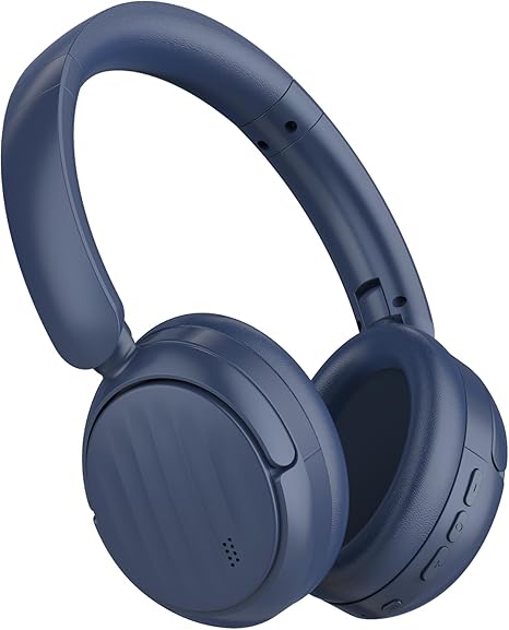 Bluetooth Headphones with Active Noise Cancelling (ANC), Wireless Over Ear Bluetooth Headsets with 35H Playtime, HiFi Stereo Foldable Headphones with Foam Ear Cups for Sports, Travel