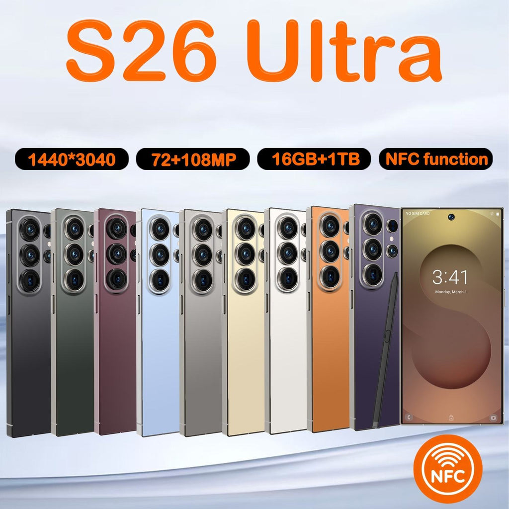 D-Store's Amazing S26 Ultra Chinese Smart Phone (16GB + 1TB)