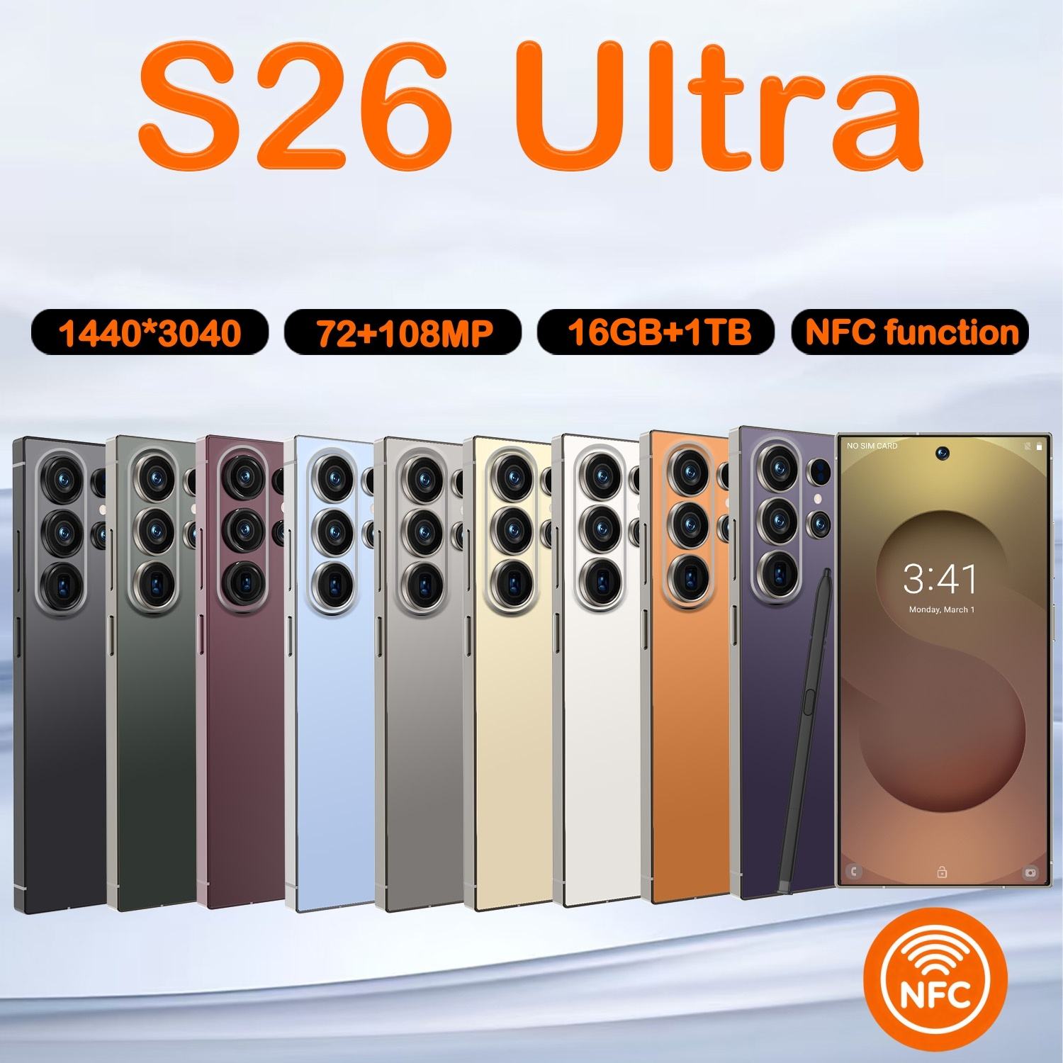 D-Store's Amazing S26 Ultra Chinese Smart Phone (16GB + 1TB)
