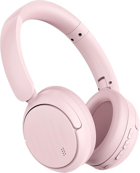 Bluetooth Headphones with Active Noise Cancelling (ANC), Wireless Over Ear Bluetooth Headsets with 35H Playtime, HiFi Stereo Foldable Headphones with Foam Ear Cups for Sports, Travel