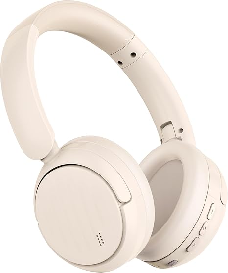 Bluetooth Headphones with Active Noise Cancelling (ANC), Wireless Over Ear Bluetooth Headsets with 35H Playtime, HiFi Stereo Foldable Headphones with Foam Ear Cups for Sports, Travel