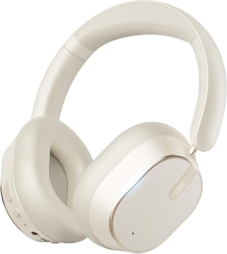 Hybrid Active Noise Cancelling Bluetooth Headphones,Bluetooth 6.0 Over Ear Wireless Headphones with 60H Playtime, Hi-Res Audio, Deep Bass, Memory Foam Ear Cups for Home Office Travel