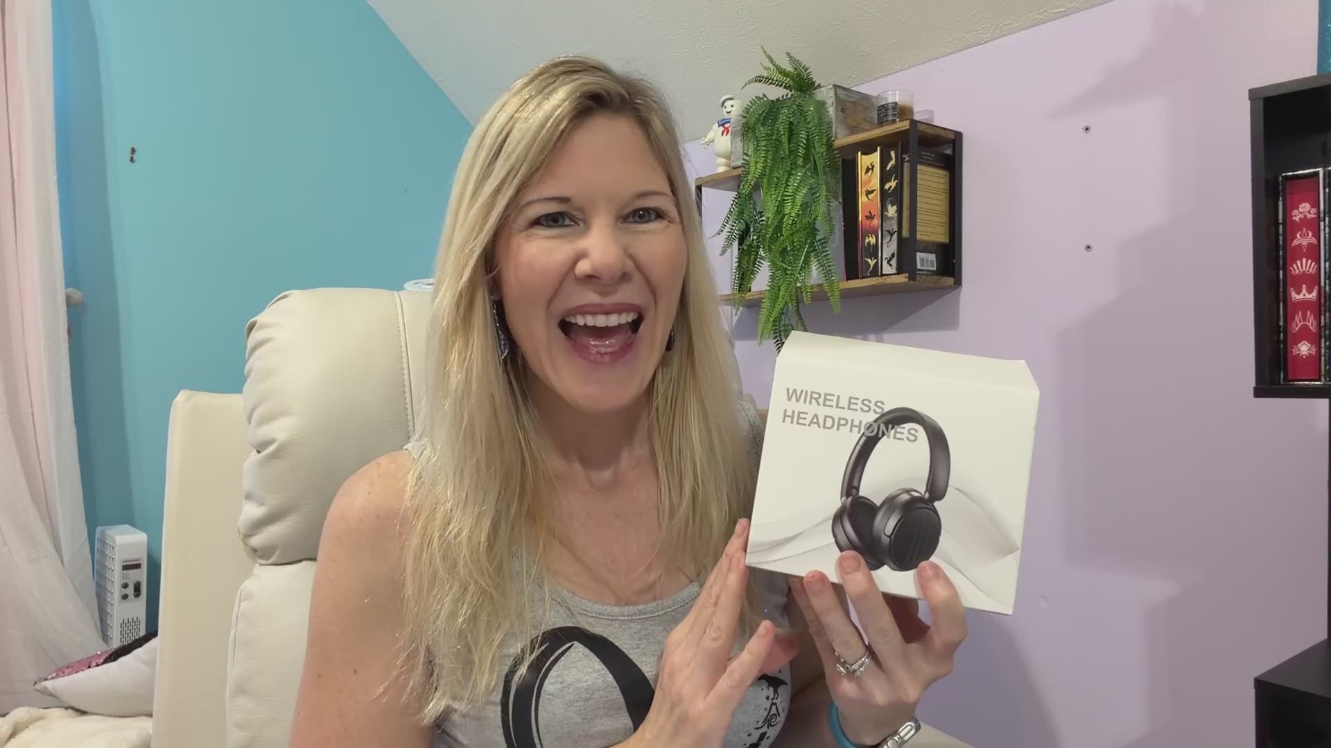 Bluetooth Headphones with Active Noise Cancelling (ANC), Wireless Over Ear Bluetooth Headsets with 35H Playtime, HiFi Stereo Foldable Headphones with Foam Ear Cups for Sports, Travel