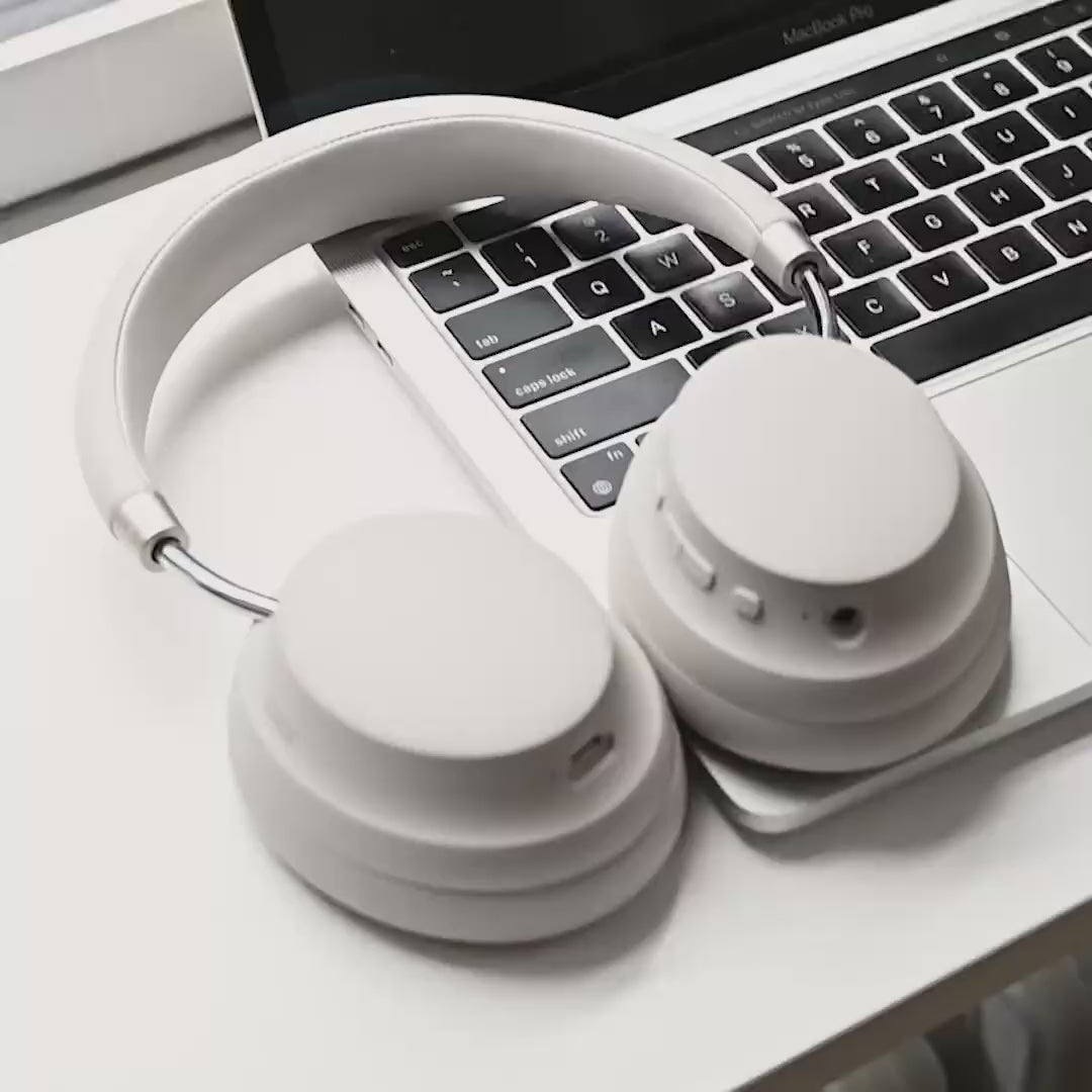 Bluetooth Headphones - Over The Ear, Active Noise Cancelling Wireless Headphones + Awareness Mode, Bluetooth Headset with Mic, 50 Hours of Battery Life